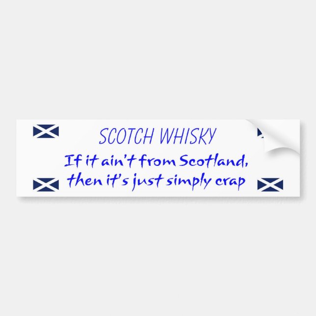 Whisky Bumper Sticker (Front)