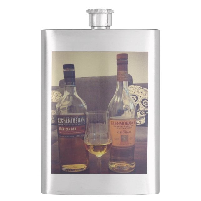 Whisky Flachmann Auchentoshan and Glenmorangie Hip Flask (Front)