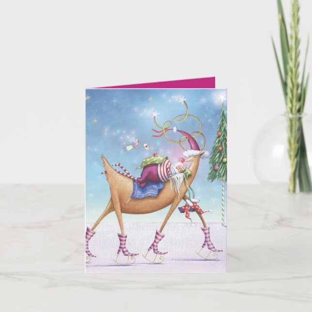 Whismical Christmas Card - Ace Of Fairy Hearts (Front)