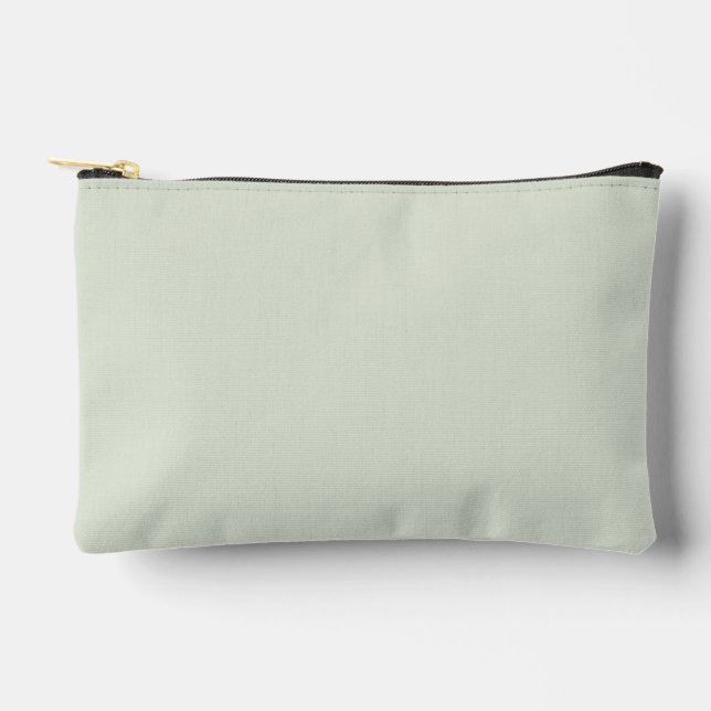 Whisper Green Solid Colour Accessory Pouch (Front)
