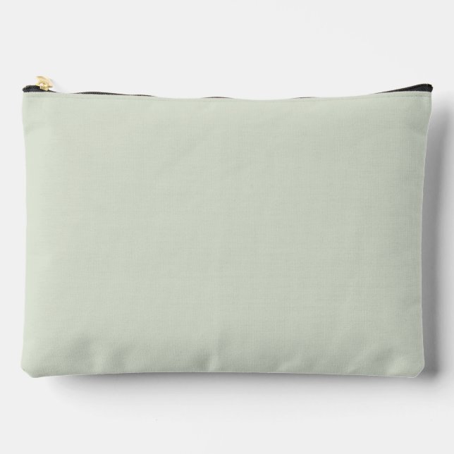 Whisper Green Solid Colour Accessory Pouch (Front)