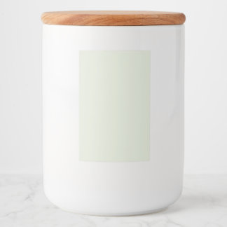 Whisper Green Solid Colour Food Label
