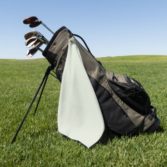 Whisper Green Solid Colour Golf Towel (Green)