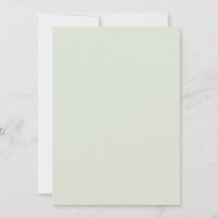 Whisper Green Solid Colour Holiday Card