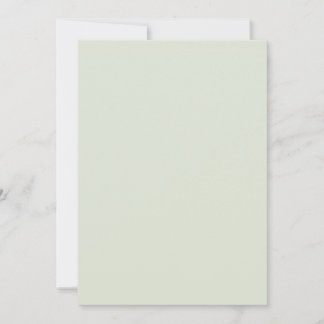 Whisper Green Solid Colour Invitation