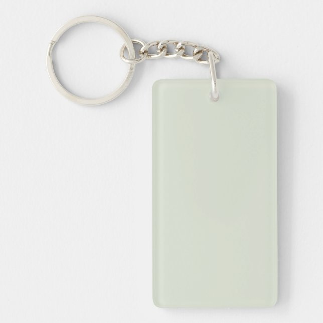 Whisper Green Solid Colour Key Ring (Front)