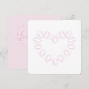 Whisper of a Rose Valentine Pink Holiday Card
