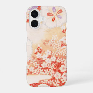 Whisper of Sakura: Japanese Textile Design iPhone 16 Case