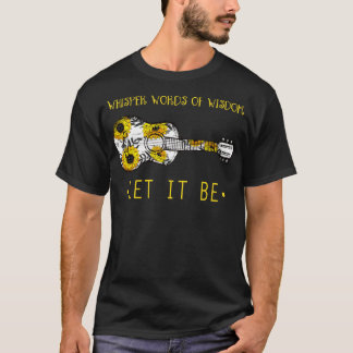 Whisper Words Of Wisdom Let It Be Guitar Flower T-Shirt