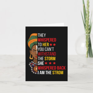 Whispered Back I Am The Storm Bhm Proud African Am Card