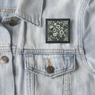 Whispered Clover Knotwork Garden 15 Cm Square Badge