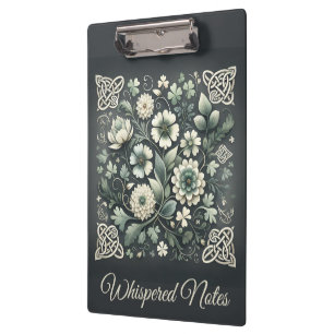 Whispered Clover Knotwork Garden Clipboard