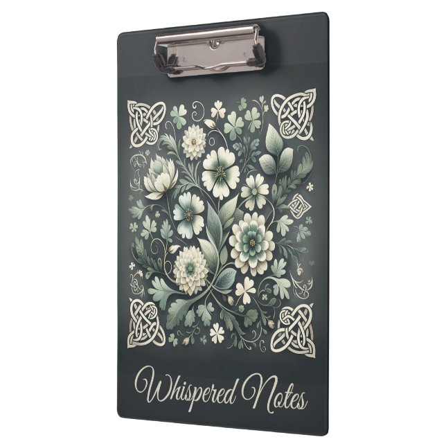 Whispered Clover Knotwork Garden Clipboard (Left)
