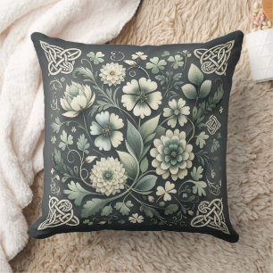Whispered Clover Knotwork Garden Cushion