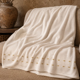 Whispered Ivory Fleece Blanket