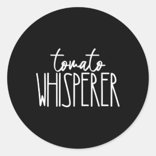 Whisperer Fathers Day Gardening Dad Farmers Vegeta Classic Round Sticker