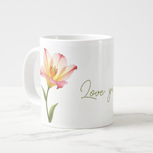 Whispering Affection Lilies Large Coffee Mug