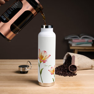 Whispering Affection Lilies Water Bottle