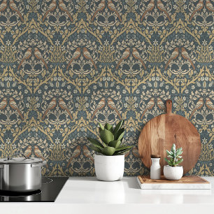 Whispering Birds Art Nouveau Wallpaper
