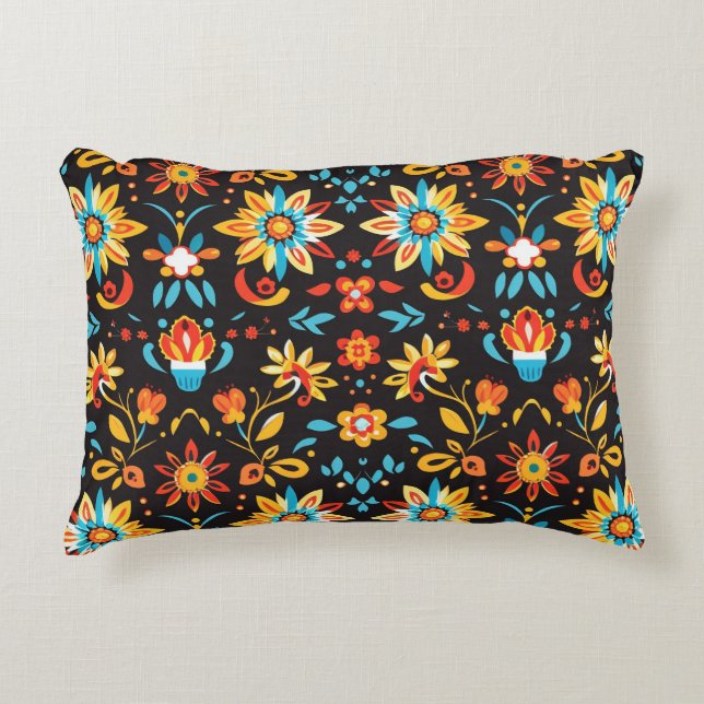 Whispering Blooms Accent Pillow (Front)