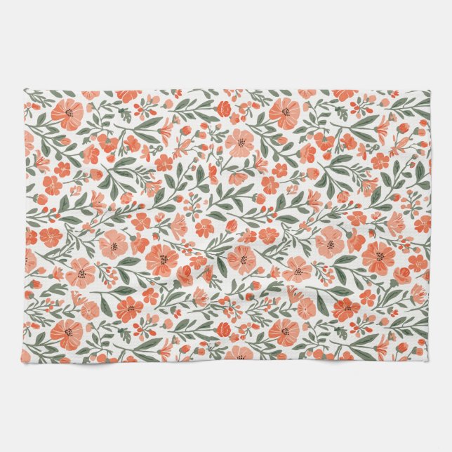 Whispering blossoms of grace tea towel (Horizontal)