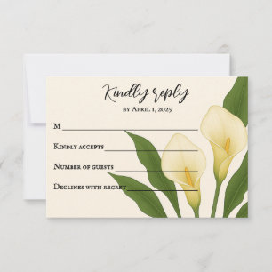 Whispering Callas RSVP Card