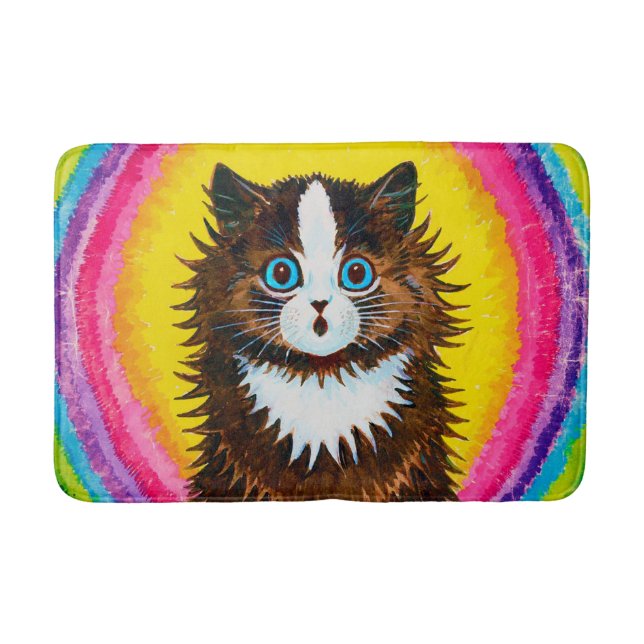 Whispering Cat, Louis Wain Bath Mat (Front)