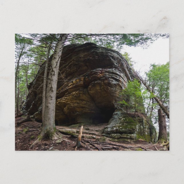 Whispering Cave, Hocking Hills SP, Ohio Postcard (Front)