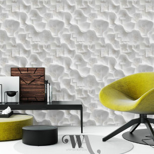Whispering Coral Veil Abstract Wallpaper