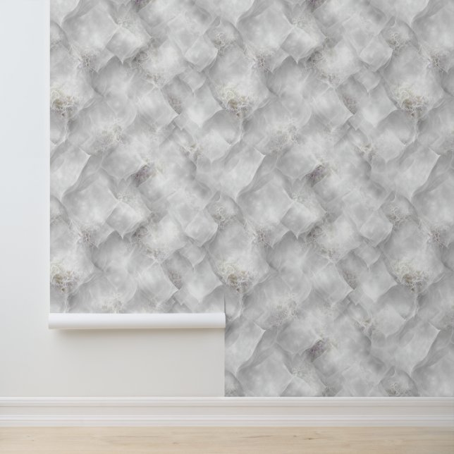 Whispering Frost Veil Abstract Wallpaper (Application)