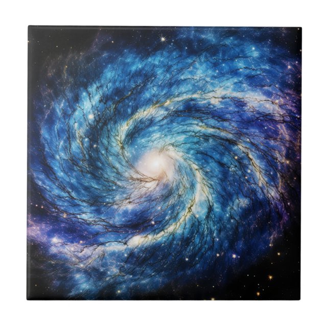 Whispering Galaxies Ceramic Tile (Front)