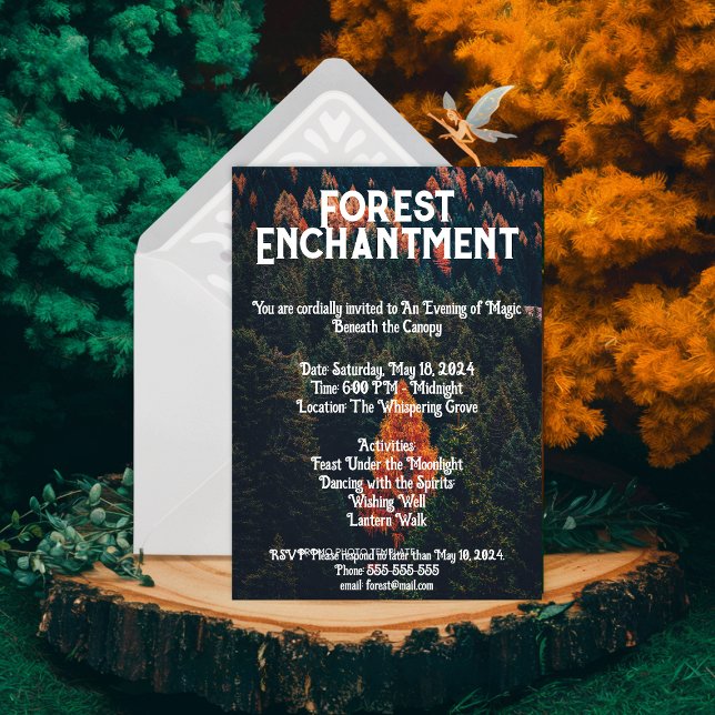 Whispering Grove Enchantment: Enchanted Forest  Invitation (Creator Uploaded)