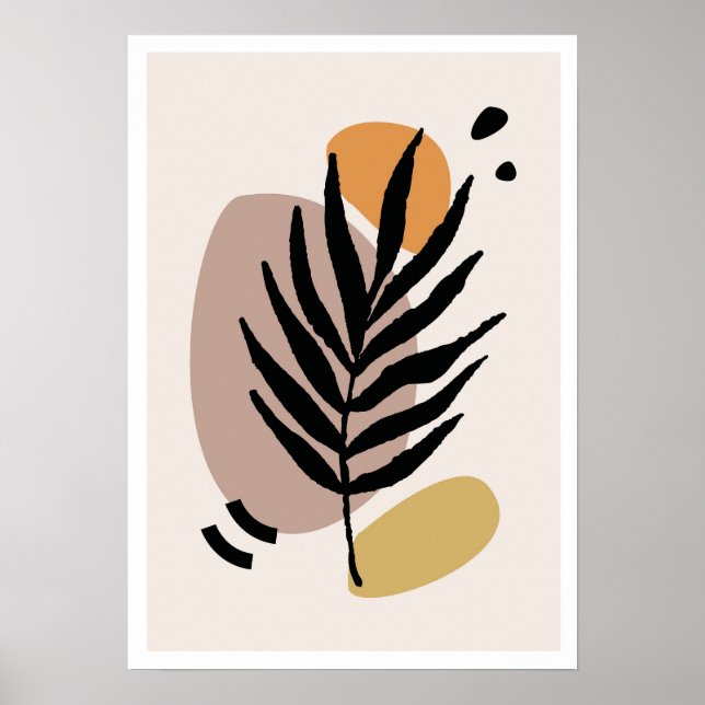 Whispering Leaves 3: Minimalist Boho Botanical  Poster (Front)