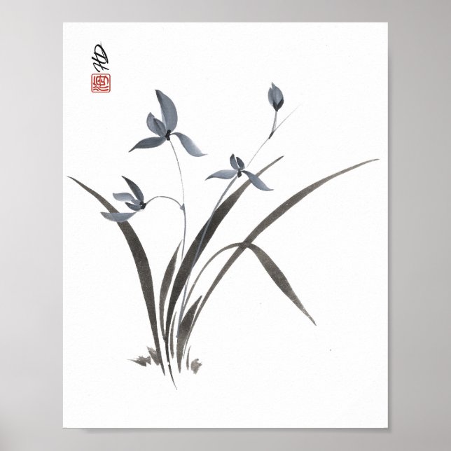 Whispering Orchid Poster (Front)