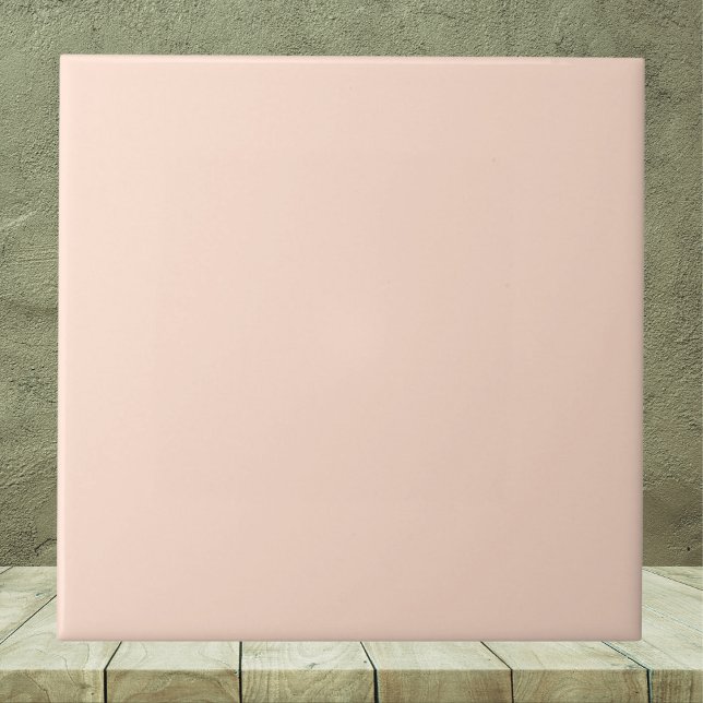 Whispering Peach Solid Colour Ceramic Tile (Creator Uploaded)