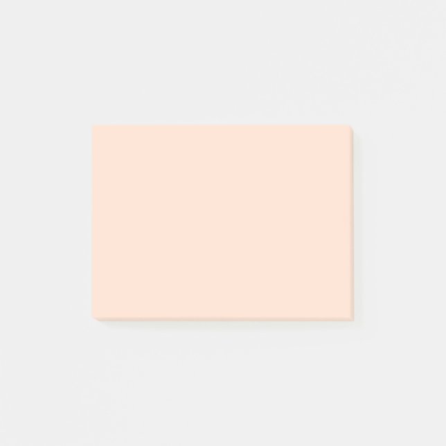 Whispering Peach Solid Colour Post-it Notes (Front)
