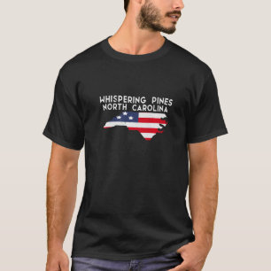 Whispering Pines North Carolina USA State America T-Shirt