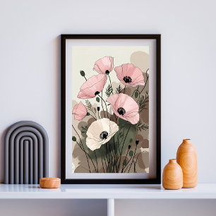 Whispering Poppy Garden Poster