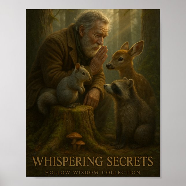 “Whispering Secrets” – Hollow Wisdom Collection Poster (Front)