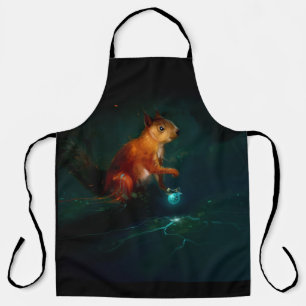 Whispering Squirrel All-Over Print Apron