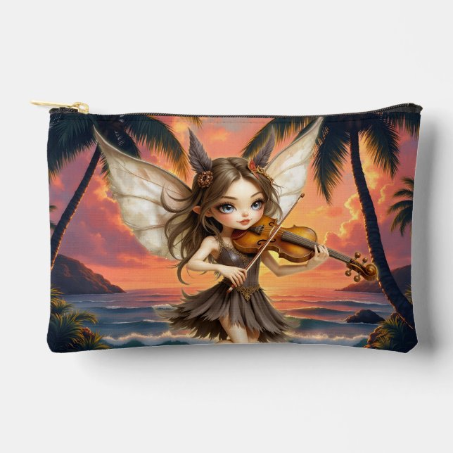 Whispering Strings of the Sunset Fairy.  Accessory Pouch (Front)