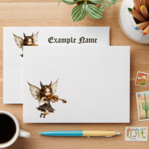 Whispering Strings of the Sunset Fairy.  Envelope