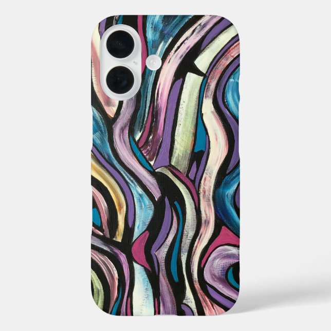 Whispering Tree-Hand Painted Abstract Art Case-Mate iPhone Case (Back)