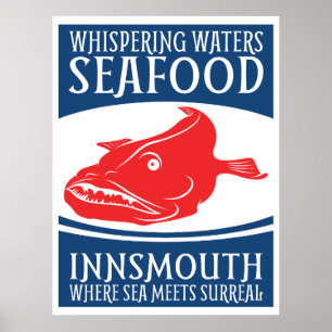 Whispering Waters Seafood Innsmouth Poster