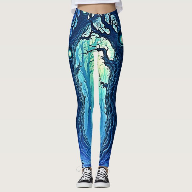 Whispering Woods Dark Fantasy Leggings (Front)