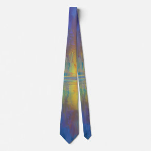 Whispering Woods in Pastel Colours Tie
