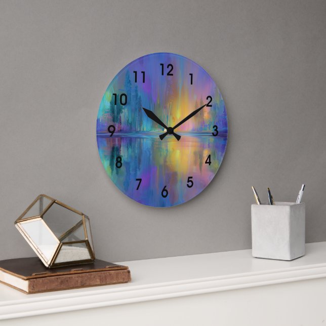 Whispering Woods, Mystical and Soothing, Large Clock (Office)