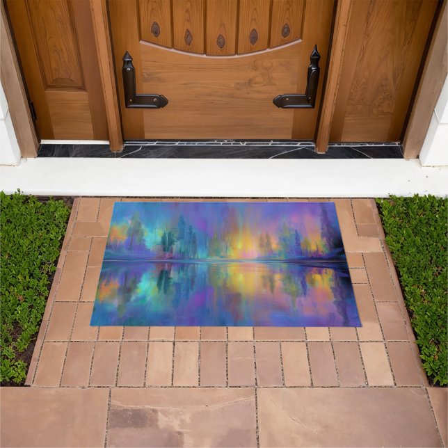 Whispering Woods, Pastel Colours, Doormat (Outdoor)