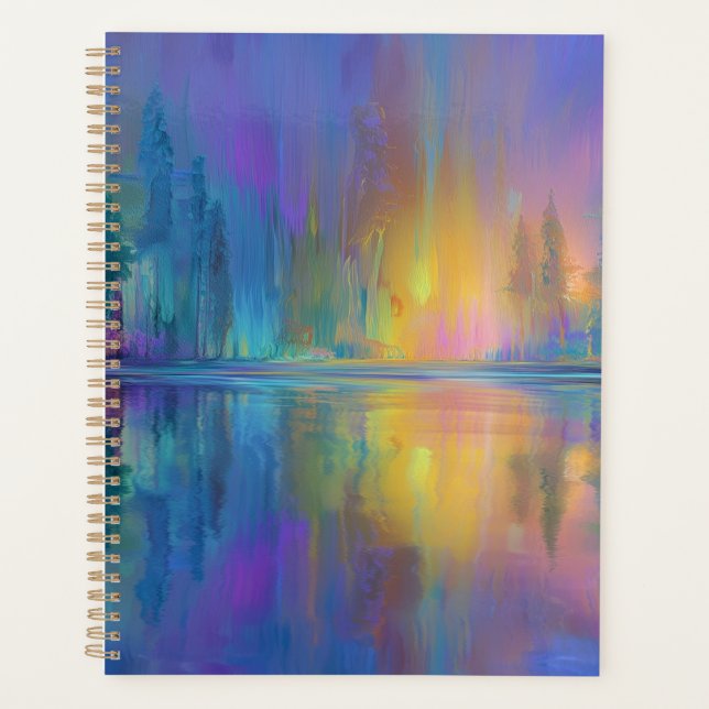 Whispering Woods, Pastel Colours, Planner (Front)