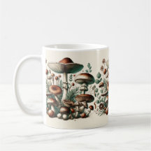 Whispering Woods: Seamless Mushroom Pattern Collec